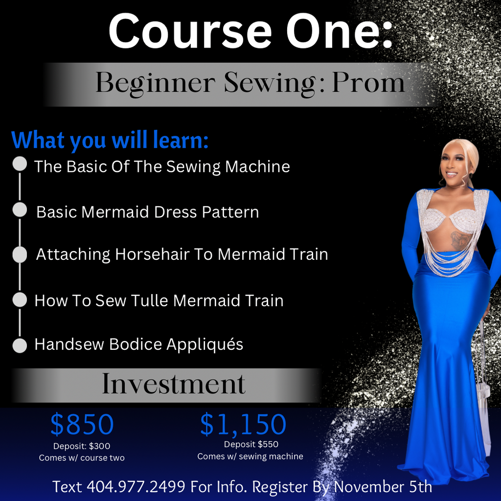 Beginners Sewing Class. Course 1 & 2